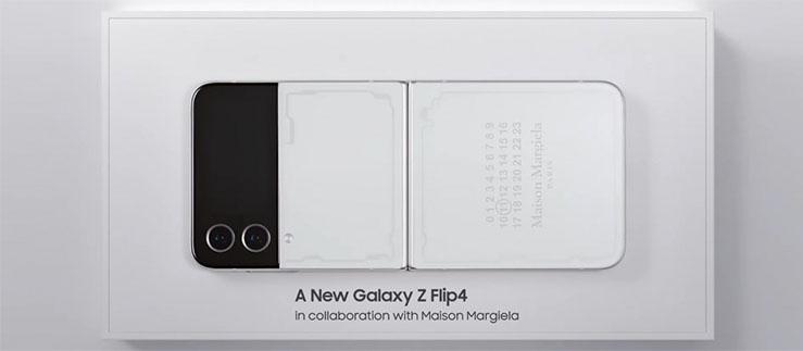 Samsung and Maison Margiela collaborated to manufacture The Designer Galaxy Z Flip 4